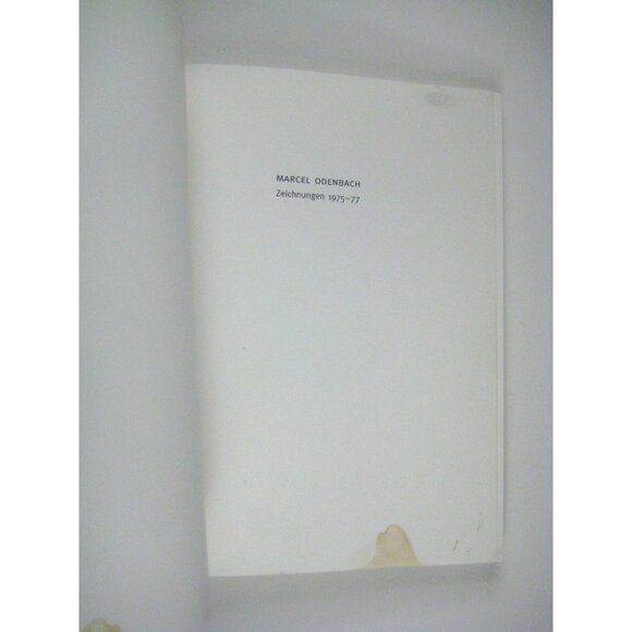 Marcel Odenbach Zeichnungen 1975 1977 German Paperback Catalog Gallery Copy READ - Picture 2 of 10